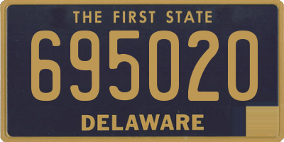 DE license plate 695020