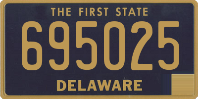 DE license plate 695025
