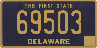 DE license plate 69503