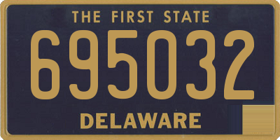 DE license plate 695032