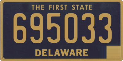 DE license plate 695033
