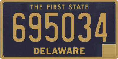 DE license plate 695034