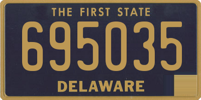 DE license plate 695035