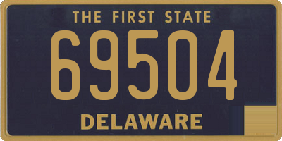 DE license plate 69504