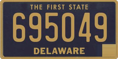 DE license plate 695049
