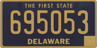 DE license plate 695053