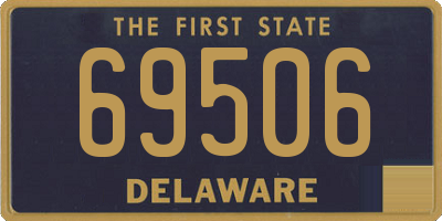 DE license plate 69506