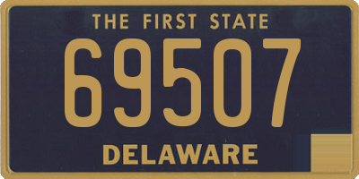 DE license plate 69507