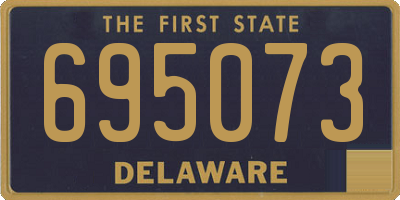 DE license plate 695073