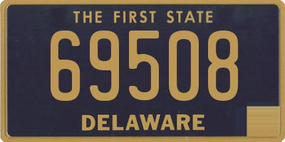 DE license plate 69508