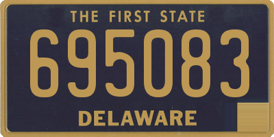 DE license plate 695083