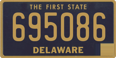 DE license plate 695086