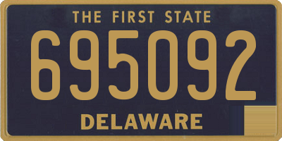 DE license plate 695092
