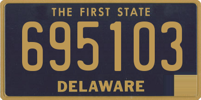DE license plate 695103