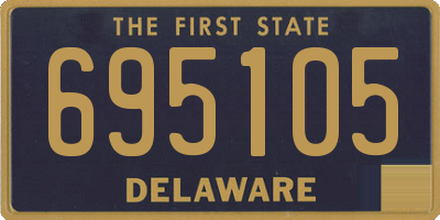 DE license plate 695105
