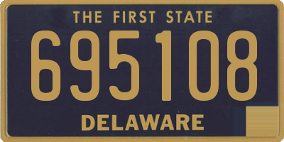 DE license plate 695108