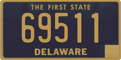 DE license plate 69511