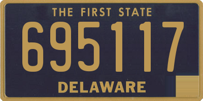 DE license plate 695117