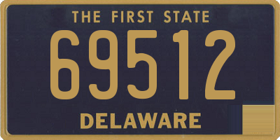 DE license plate 69512