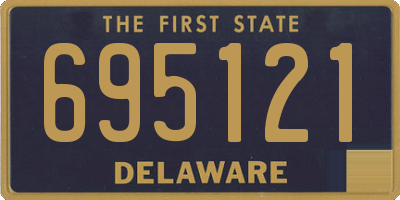 DE license plate 695121