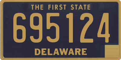 DE license plate 695124
