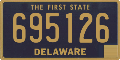 DE license plate 695126