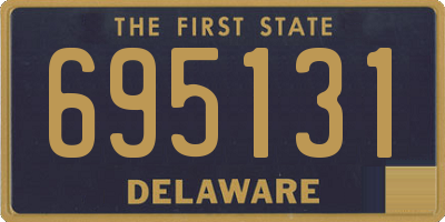 DE license plate 695131