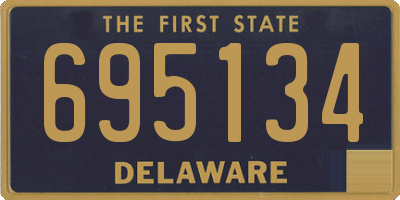 DE license plate 695134