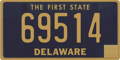 DE license plate 69514