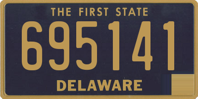 DE license plate 695141