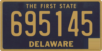 DE license plate 695145
