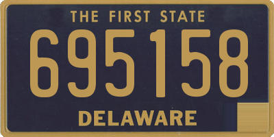 DE license plate 695158
