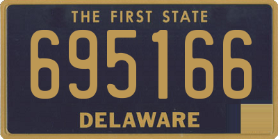 DE license plate 695166