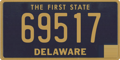 DE license plate 69517