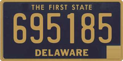 DE license plate 695185