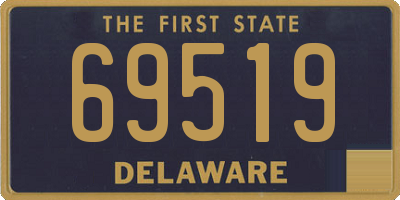 DE license plate 69519