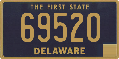 DE license plate 69520