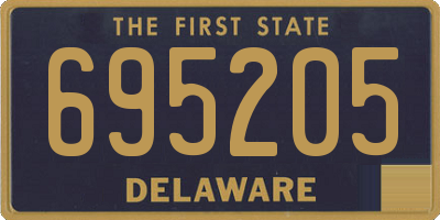 DE license plate 695205