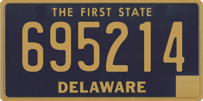 DE license plate 695214