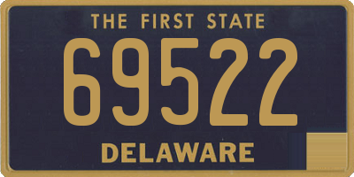 DE license plate 69522
