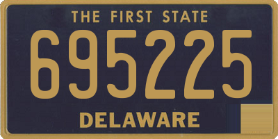 DE license plate 695225