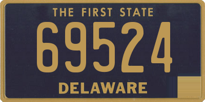 DE license plate 69524