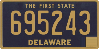 DE license plate 695243