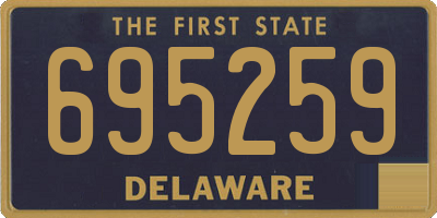 DE license plate 695259