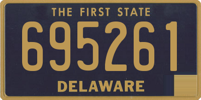 DE license plate 695261