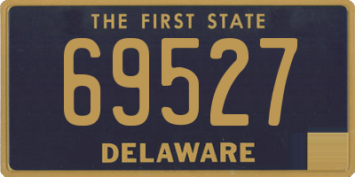 DE license plate 69527