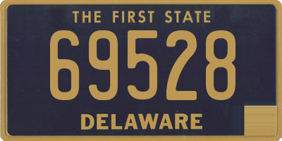 DE license plate 69528