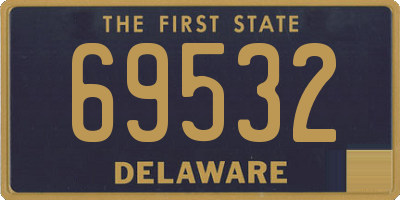 DE license plate 69532