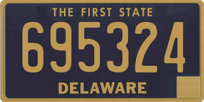 DE license plate 695324