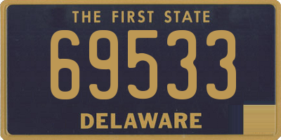 DE license plate 69533